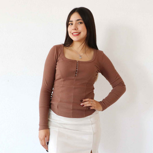 Blusa Linnea Café