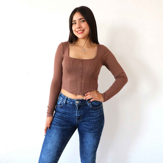 Blusa Lurea Café