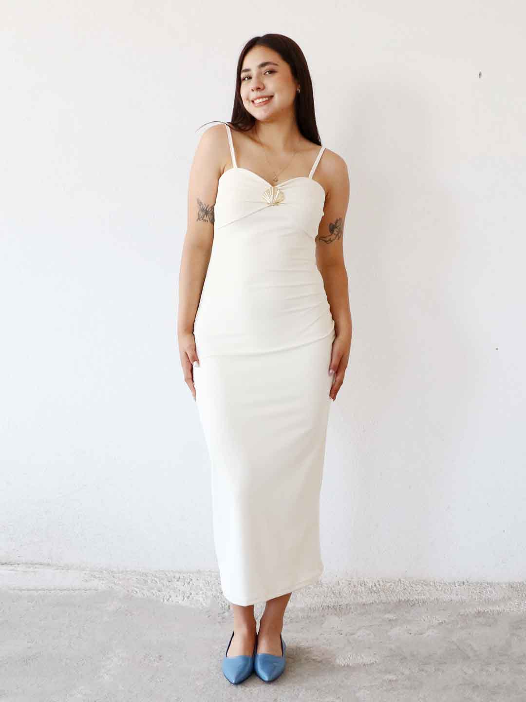 Vestido Elvion Beige
