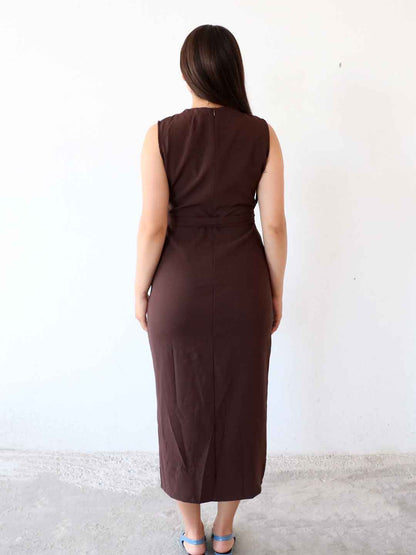 Vestido Zafrya Café