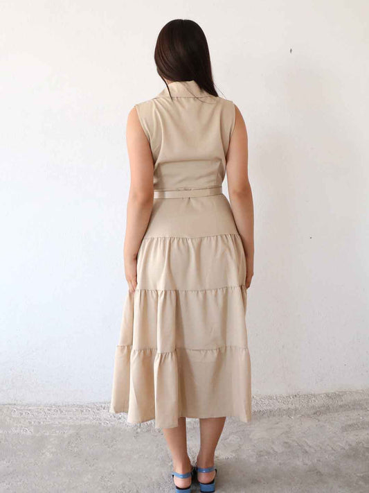 Vestido Nuvara Beige