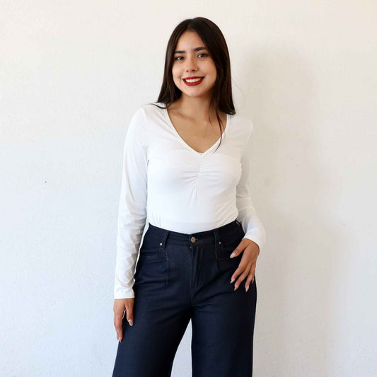 Pantiblusa Sunniva Blanco