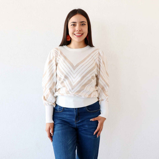 Sueter Maelis Beige-Dorado