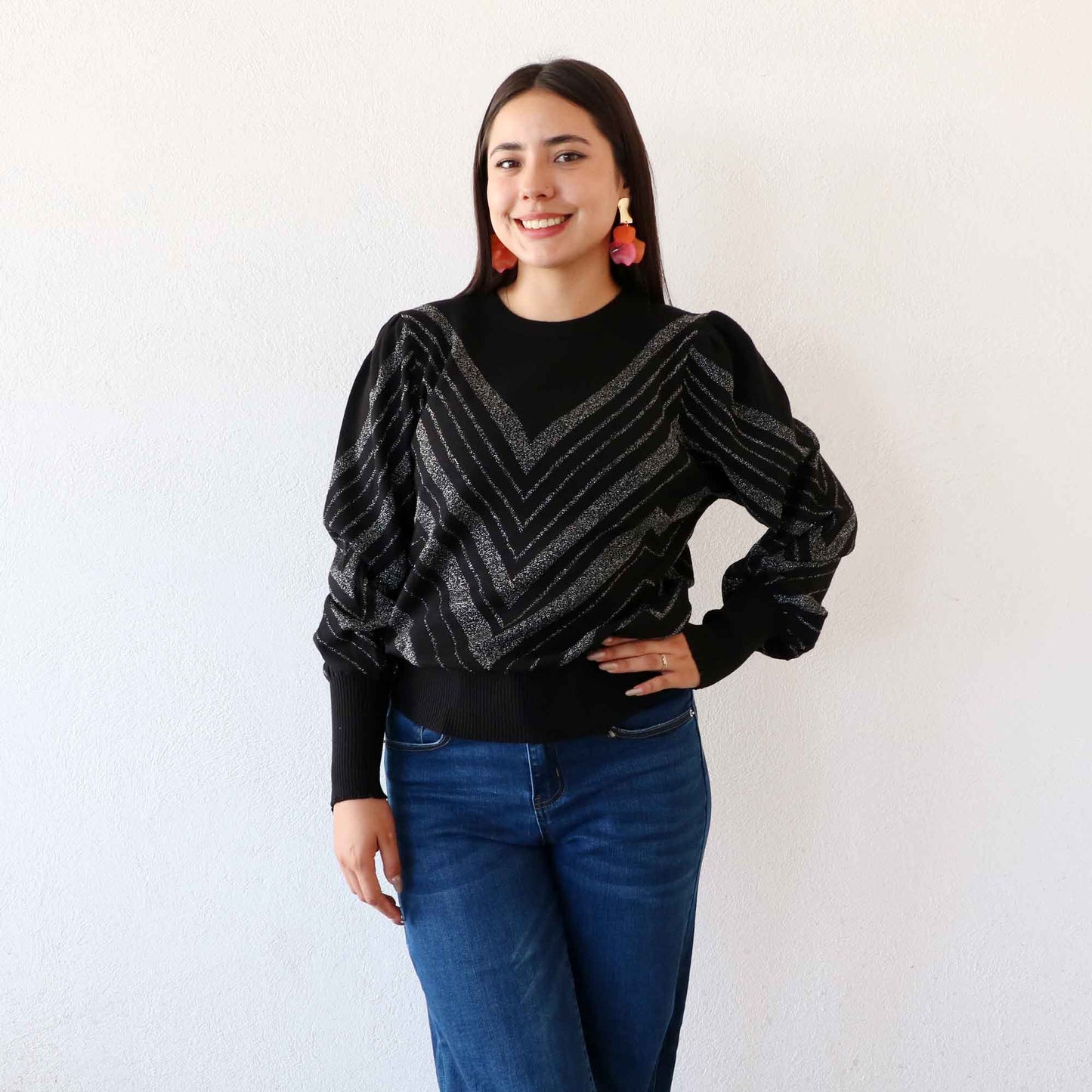 Sueter Maelis Negro-Plata