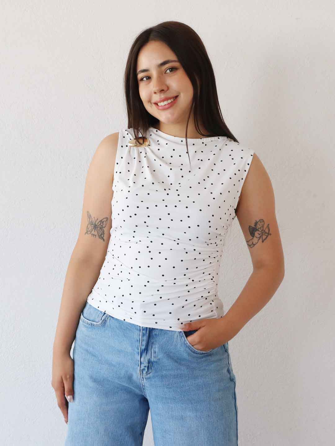 Blusa Halter Blanca