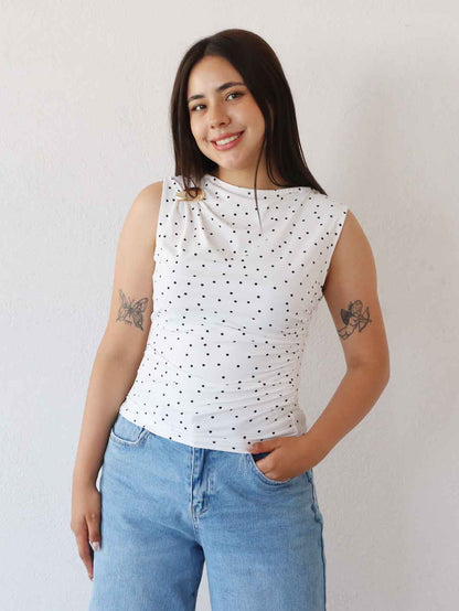 Blusa Halter Blanca