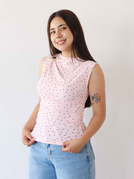 Blusa Halter Rosa