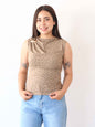 Blusa Halter Caqui