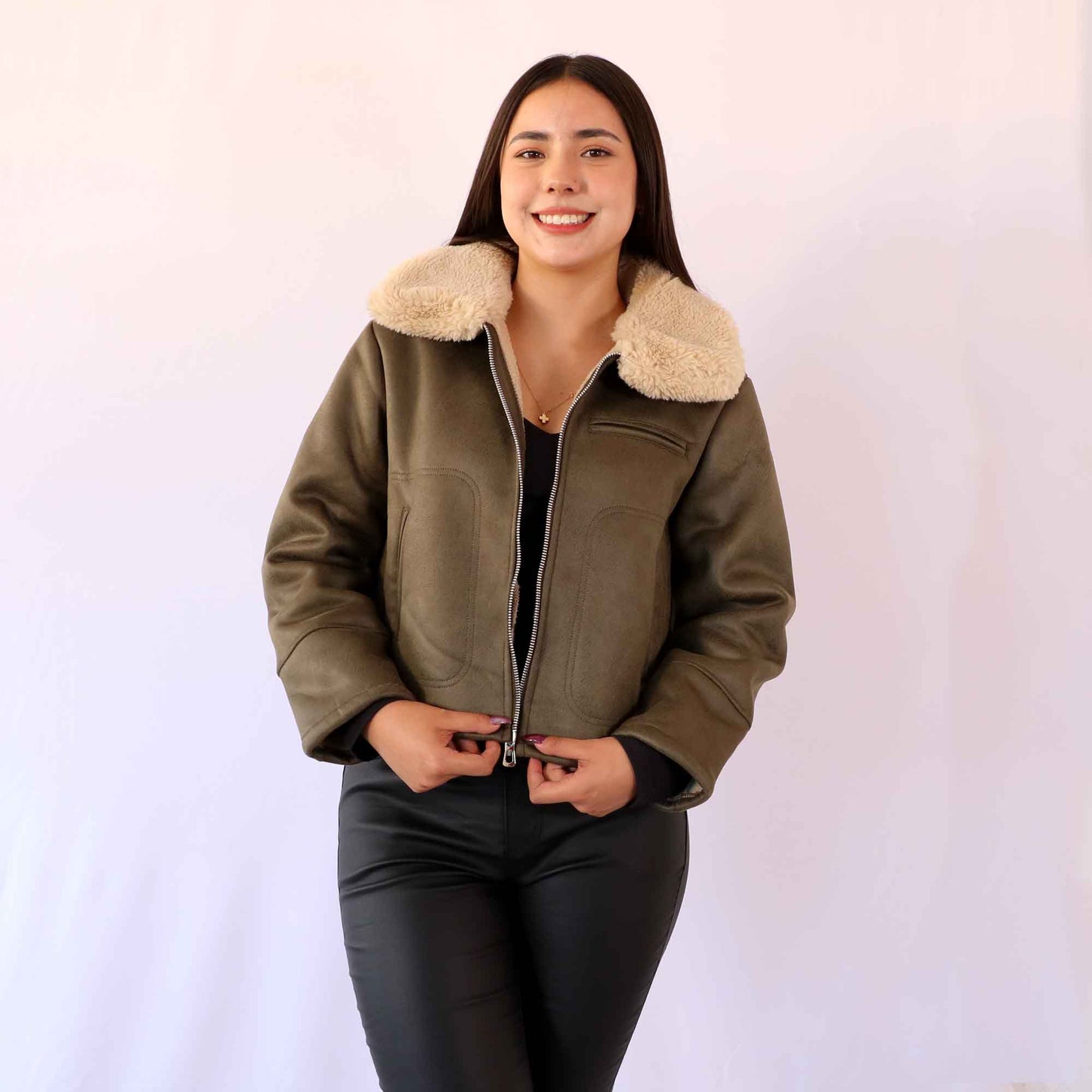 Chamarra Chloe Verde Olivo