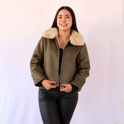 Chamarra Chloe Verde Olivo