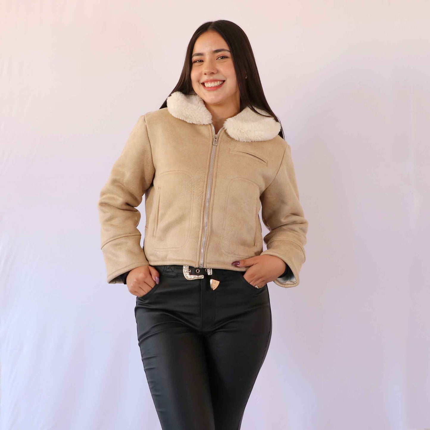 Chamarra Chloe Beige