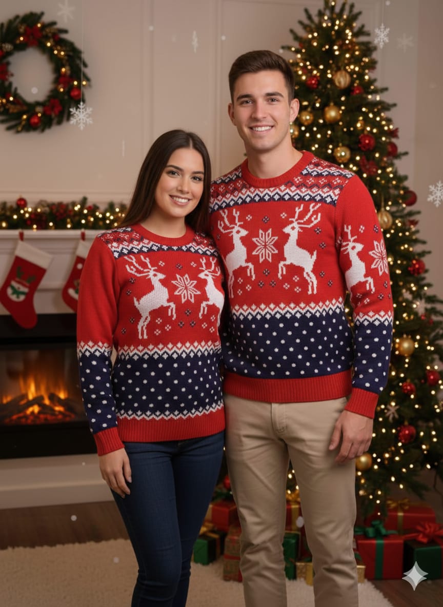 Suéter Navideño Reno