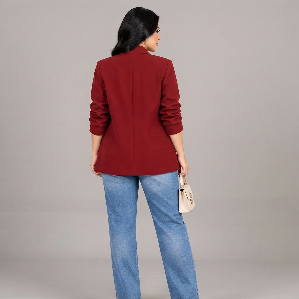 Blazer Coddy Rojo Oscuro