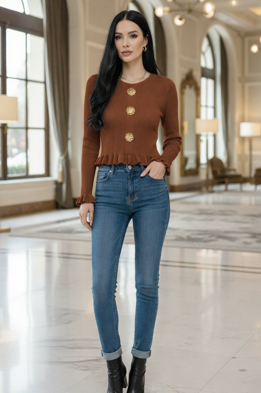 Suéter Lluvia Café