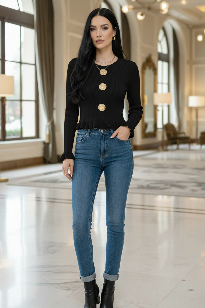 Suéter Lluvia Negro