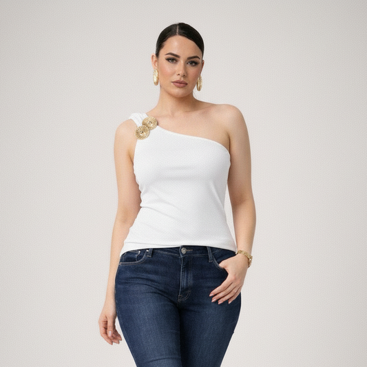 Blusa Petalia Blanca