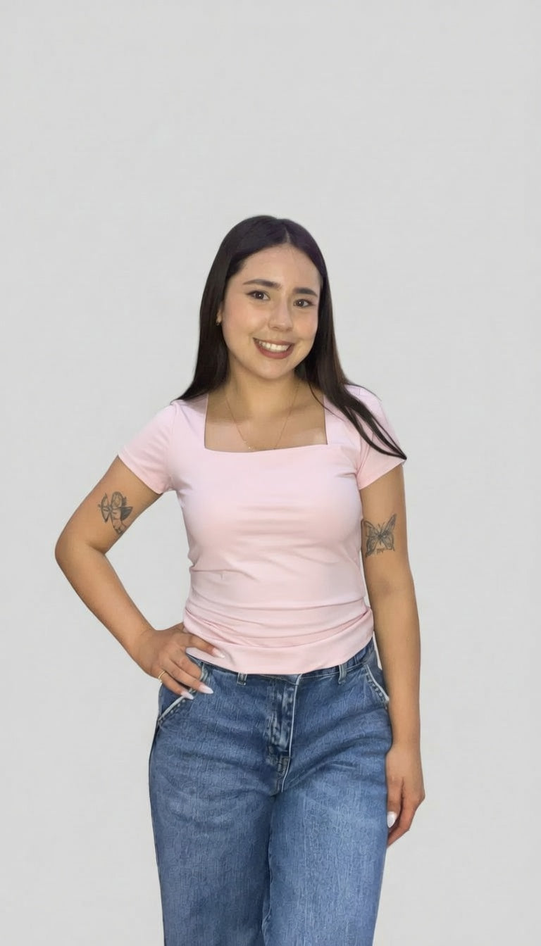 Blusa Perla Rosa