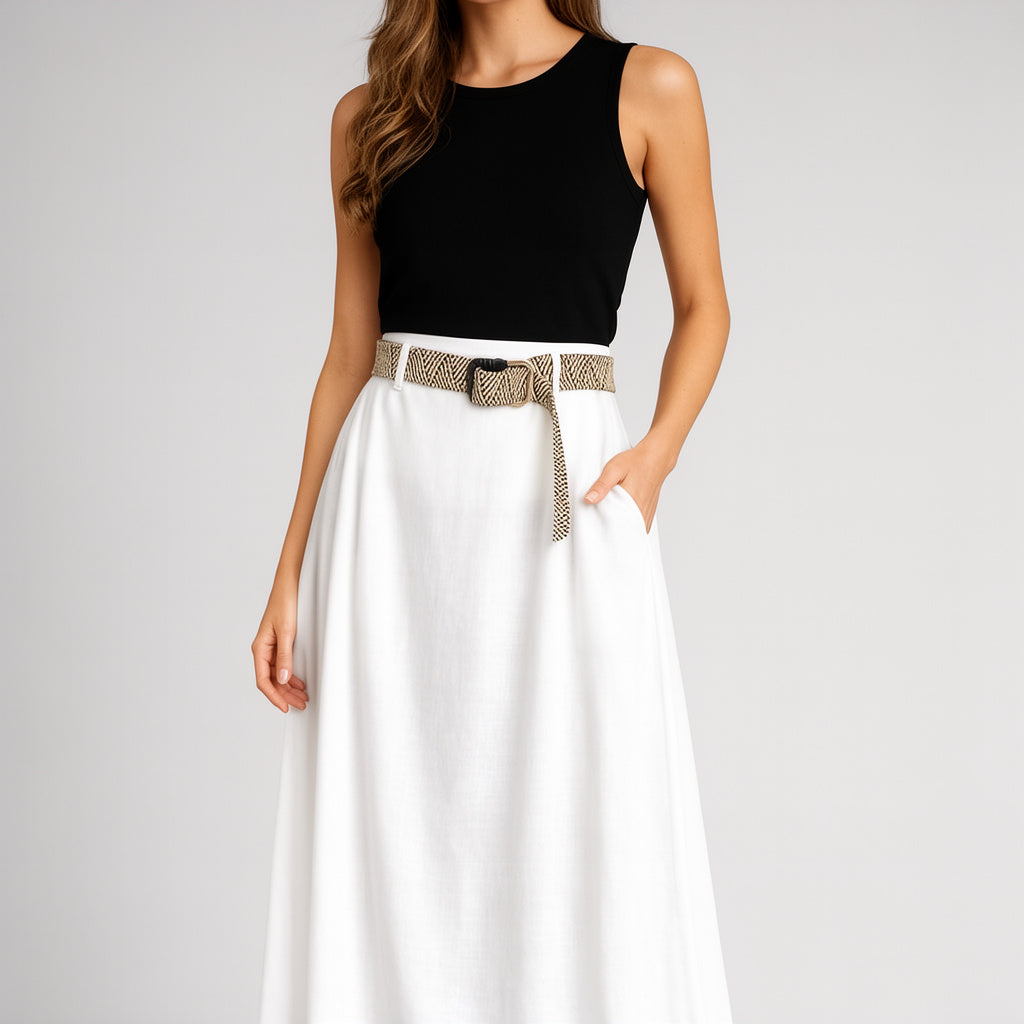 Falda Rose Blanco