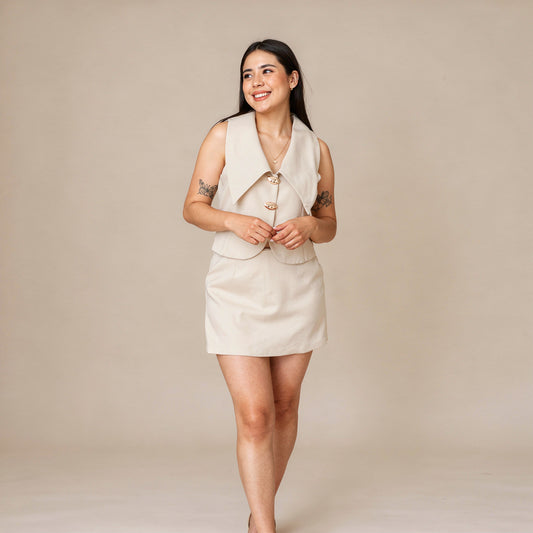 Conjunto Dalia Beige